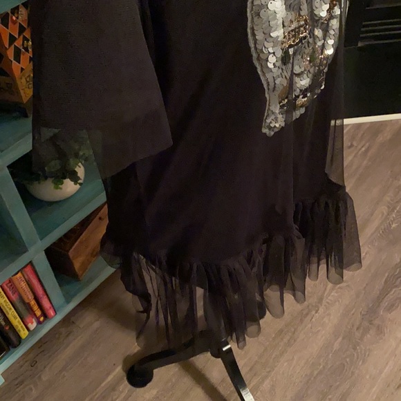 Black Peplum Top - Picture 4 of 5